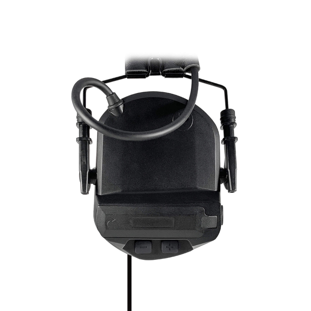 PolTact V1 Tactical Comms Headset w/ Active Hearing Protection & Quick Disconnect (Hirose) Adapter - Harris, M/A-Com: All P5300 P5400 P5500 P7300 Series, XG-15/25/75, XL-45, XL-95 & More