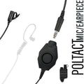 Tactical Mic / Earpiece / Tactical PTT Adapter Kit With Quick Disconnect (Hirose) Connector - Harris & M/A-Com 700P/Pi, 710P, P5100 / P7100 / P7200 Series & More
