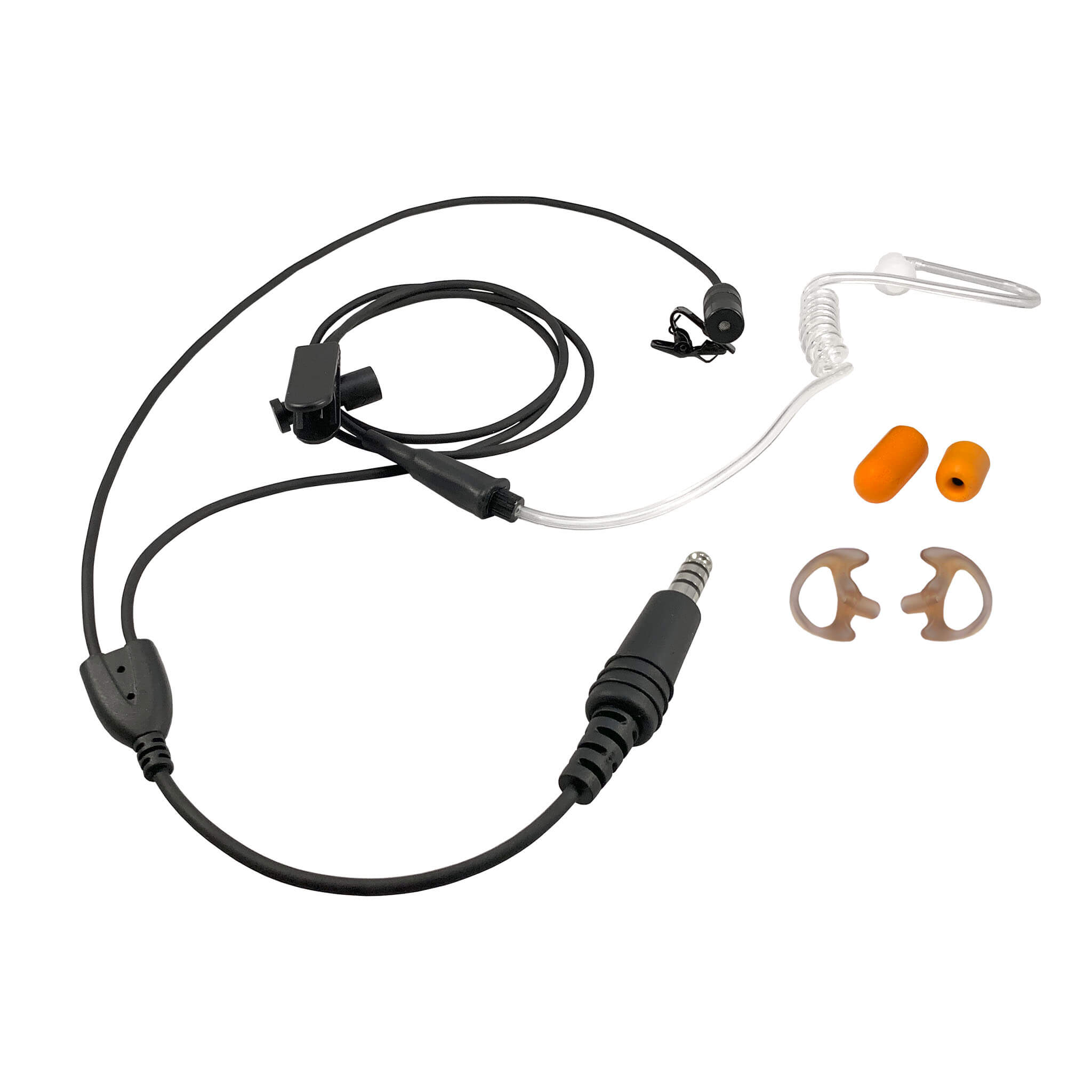 Tactical Mic / Earpiece / Nexus Connector Kit - Civilian/US Standard Wiring, No PTT Adapter