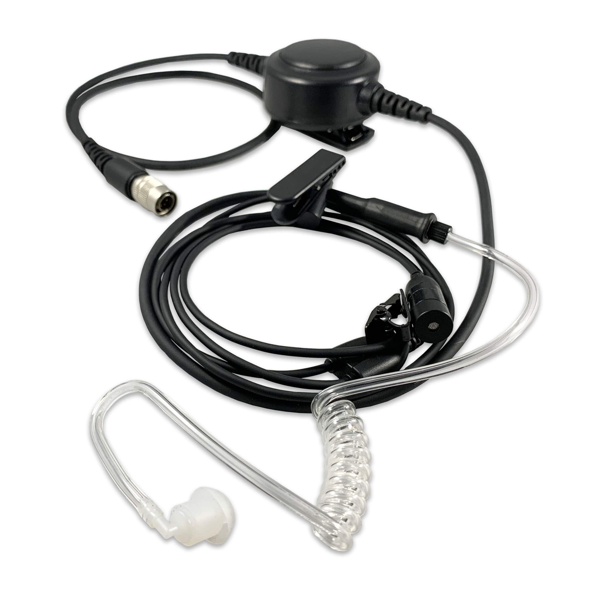 Tactical Mic / Earpiece / PTT Kit With Quick Disconnect (Hirose) Connector - Upgrade Kit, No Quick Disconnect Adapter