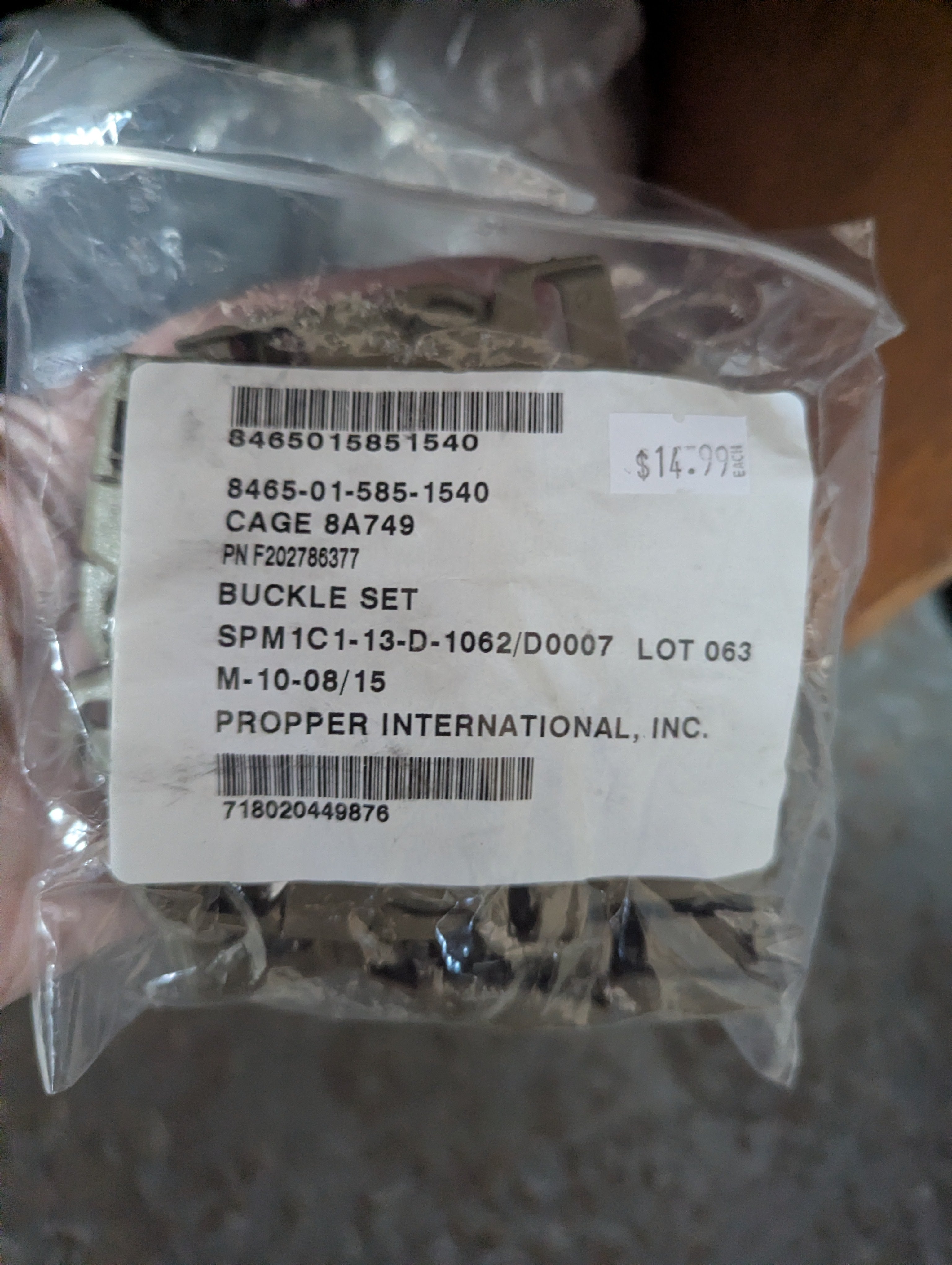 No Sew MOLLE Buckle Kit - ITW NEXUS