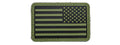 3D US Flag Reverse PVC Patch (Color: OD Green)