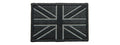 Embroidered UK Flag Patch (Color: Black)