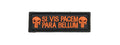 Embroidered Si Vis Pacem Para Bellum Patch (Color: Orange)
