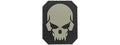 Large Pirate Skull PVC Patch (Color: Black and Gray)