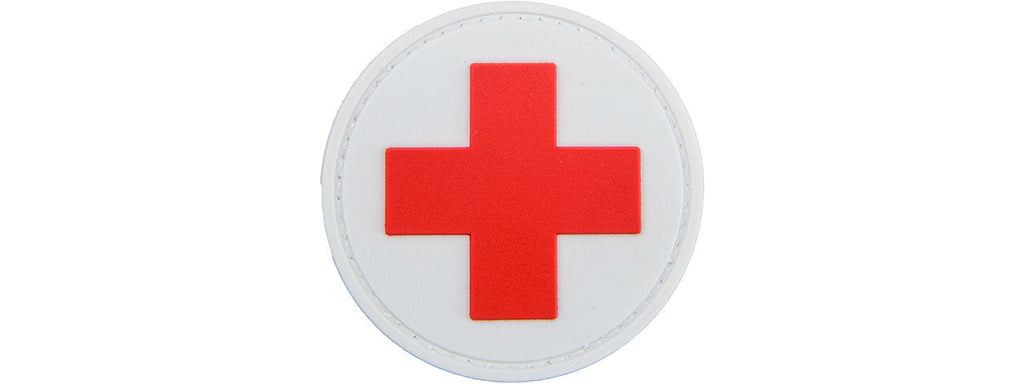 Round Cross Medical PVC Patch (White Version)