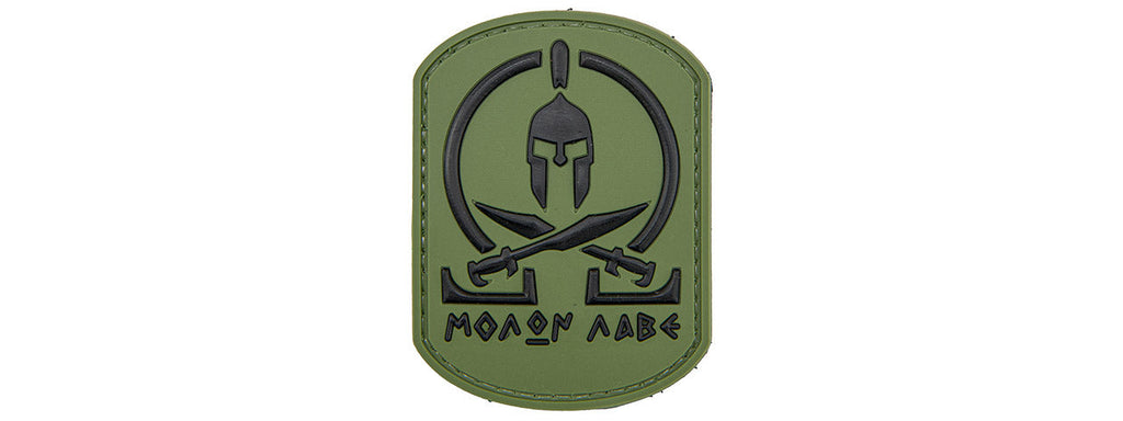 Spartan Molon Labe PVC Patch (Color: OD Green)