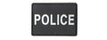 Police PVC Patch (Color: Black and White)