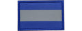 Reflective Blue Background Patch (Color: Blue)