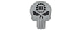 Punisher with Three Percenter PVC Patch (Color: Light Gray)
