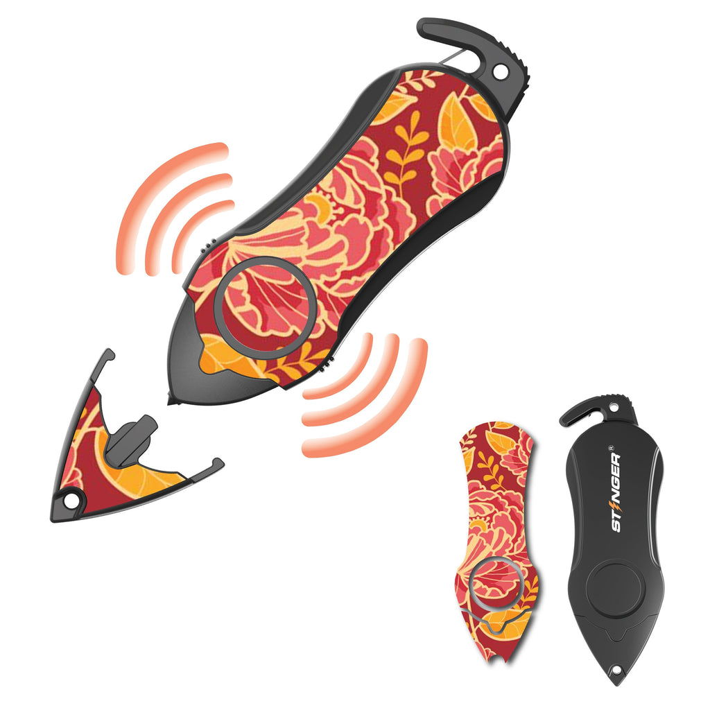 Personal Alarm Keychain Safety Emergency Tool (Peony)