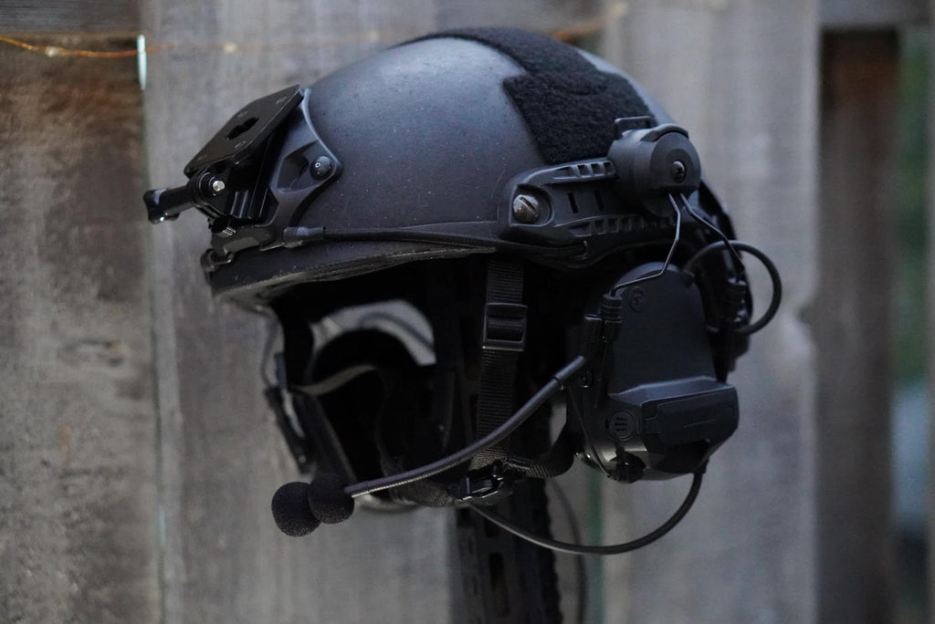 PolTact V1 Tactical Comms Headset w/ Active Hearing Protection - BaoFeng: UV9G, UV9R, UV9R Plus, UV9R Pro, BF-A58, BF-558, BF-N9, UV-XR, GT-3WP, BF-9700, UV-5S, BF-R760, UV-82WP