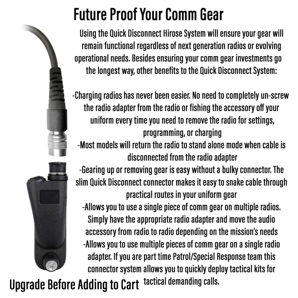 PolTact V2 Tactical Comms Helmet Headset w/ Active Hearing Protection - Yaesu 2 Pin: FT-65, FT25, FT-4XR, FT-4VR