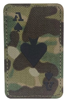 Reflective Poker Ace Patch - Multicam