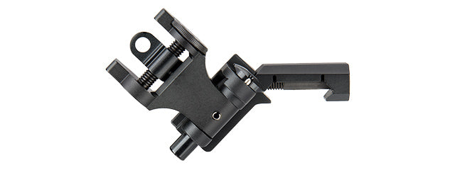 RANGER ARMORY FULL METAL YHM CANTED FLIP UP REAR SIGHT (BLACK)