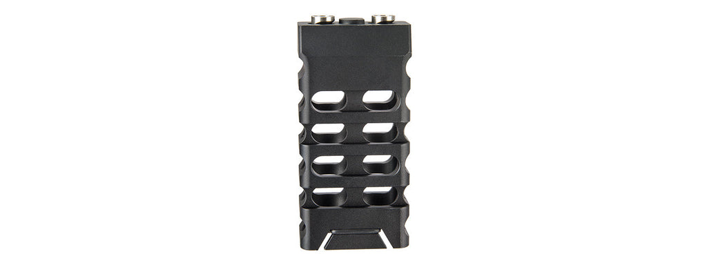 RANGER ARMORY SKELETONIZED KEYMOD SHORT VERTICAL FORWARD GRIP - STRAIGHT CUT (BLACK)