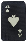 Reflective Poker Ace Patch Black