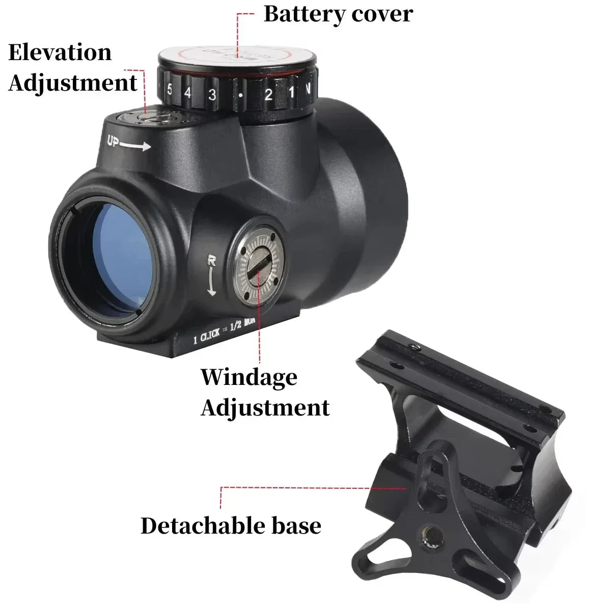 MRO Style Red Dot Sight