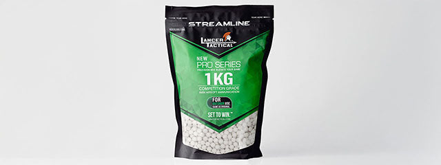 Lancer Tactical 3330 Round 0.30g Streamline Competition Grade Outdoor -Tracer BBs (Color: Green)