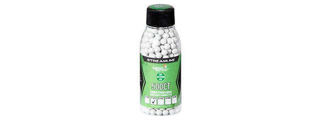 Lancer Tactical 500 Round .32G Streamline Competition Grade Outdoor BBs - (White)