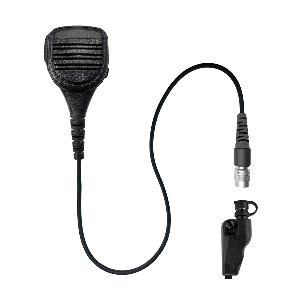 Straight Cable Loud Speaker Hand Mic w/ Quick Disconnect (Hirose) Connector - All Kenwood Multi-Pin TK & NX Series