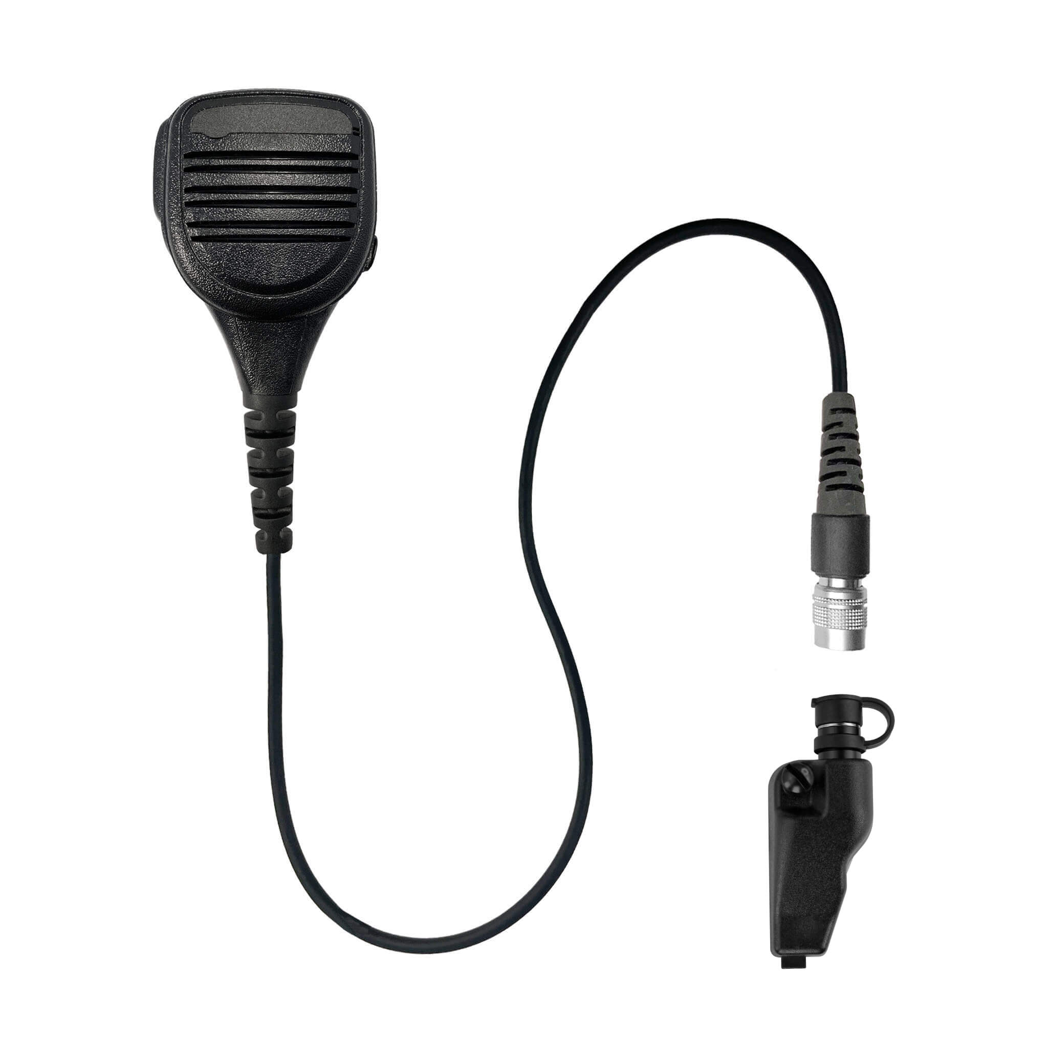 Straight Cable Loud Speaker Hand Mic w/ Quick Disconnect (Hirose) Connector - All Kenwood Multi-Pin TK & NX Series