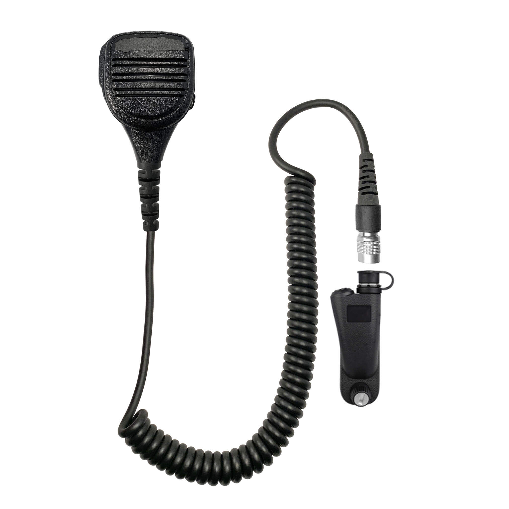 Loud Quick Disconnect (Hirose) Speaker Hand Mic- Motorola: APX (Apex) Series, XPR Series, SRX2200, & More