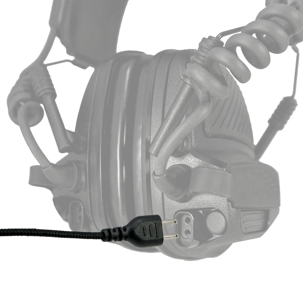 Mic Kit w/ Ear Pro Input Cable & Nexus Connector - NATO Wired, for Hearing Protection(Ear Pro) Headsets