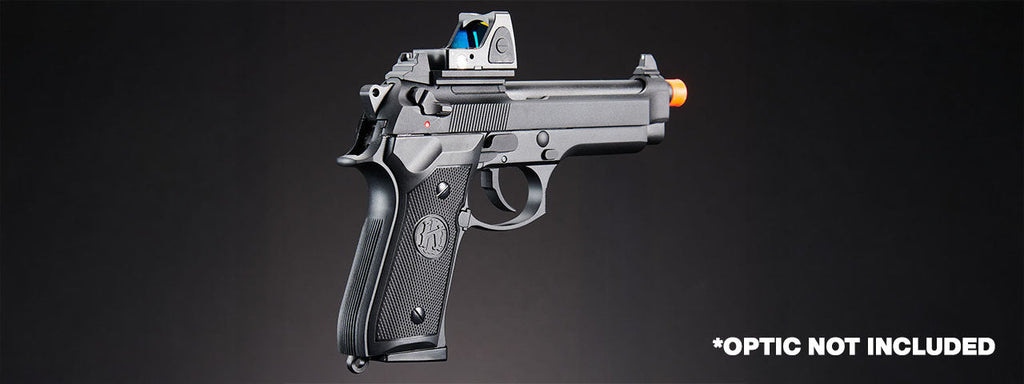 KLI KL92 Optic Ready 6mm Dual Power CO2 Gas Blowback Airsoft Pistol - (Black)