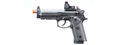 KLI KL-92 Elite IA Optic Ready 6mm Dual Power CO2/Gas Blowback Airsoft Pistol Red Dot Combo - (Black)