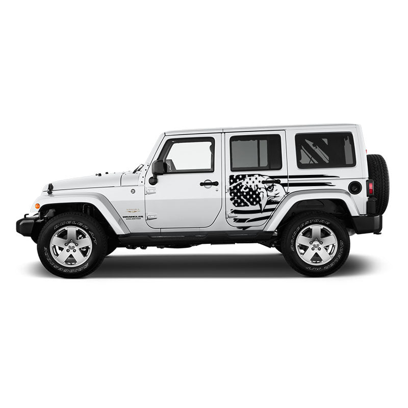 Eagle Flag Jeep Graphic