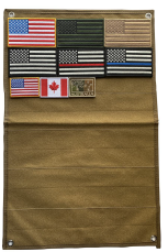 Small Velcro Wall Patch Display - Coyote Brown - 15.75" by 23.5"