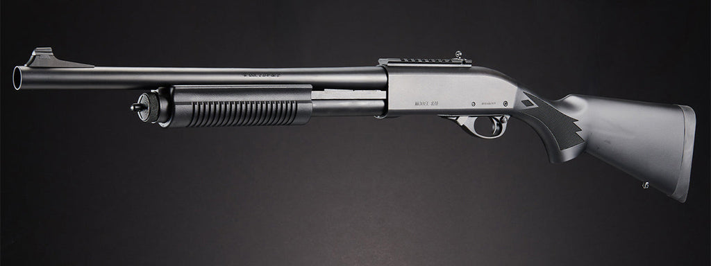 Tokyo Marui M870 Gas Powered Pump Action Shotgun (Color: Black)