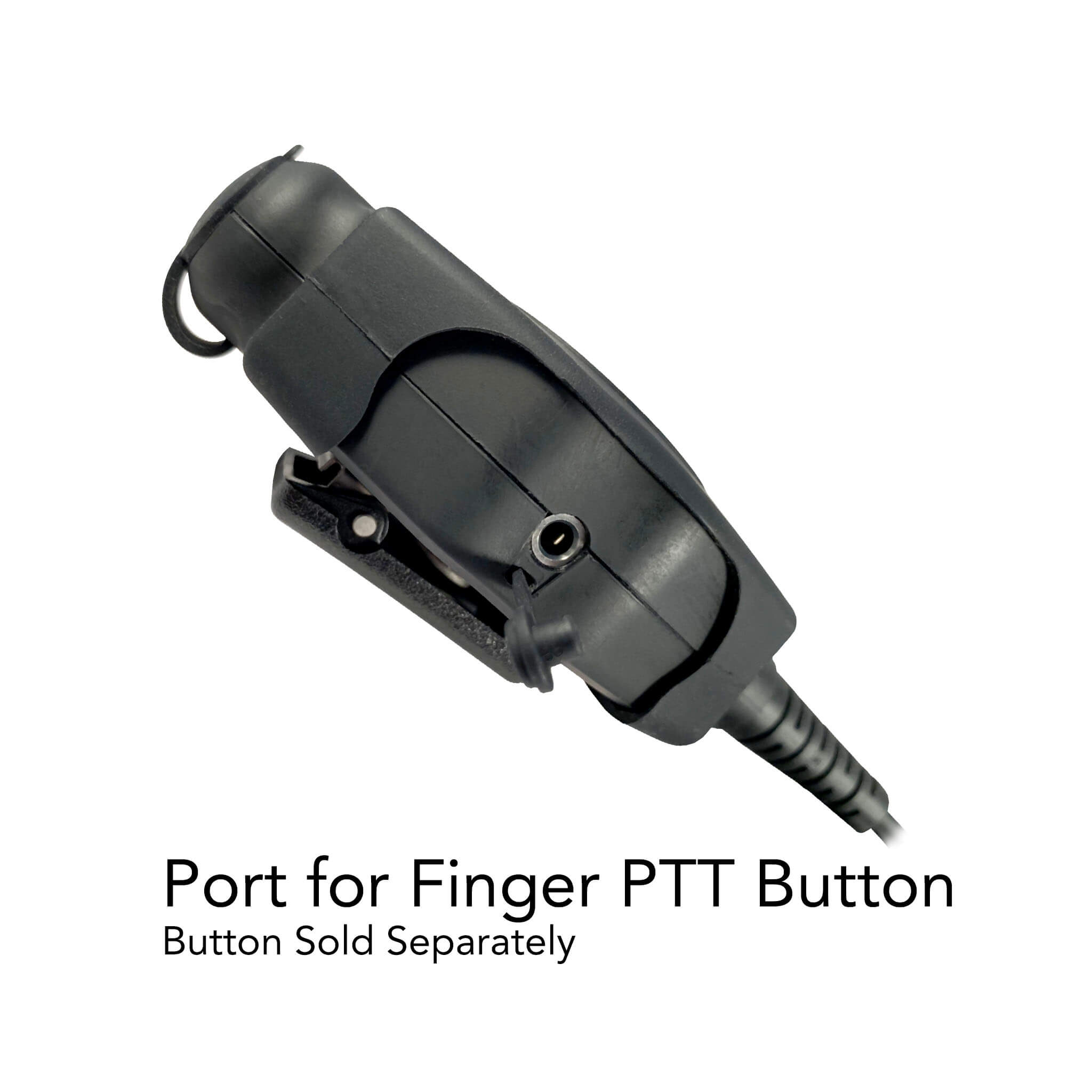 Tactical Radio Adapter/PTT for Headset(w/ Electret Mic): US/Civilian/"Peltor" Wiring, Select ComTac III, XPI Models & Select Helicopter Headsets - For Midland 2-Pin Radios (GXT/LXT Series)