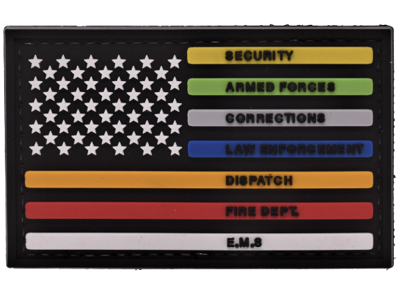 All Lines Flag PVC Patch