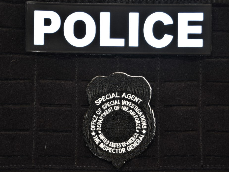 Tactical Black OSI Badge Patch (Velcro Backed)