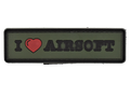 I Love Airsoft PVC Patch