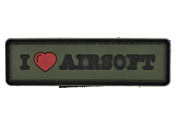I Love Airsoft PVC Patch