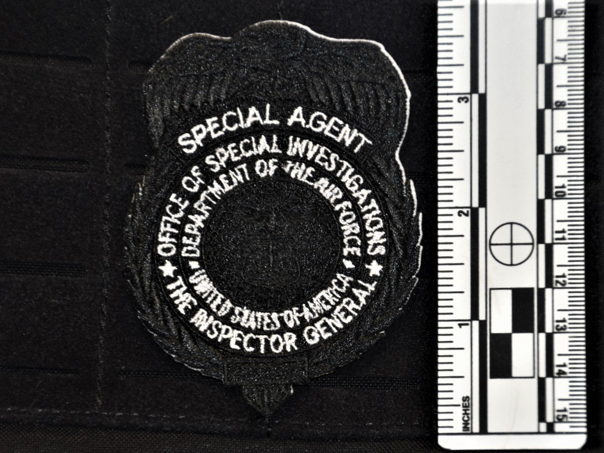 Tactical Black OSI Badge Patch (Velcro Backed)