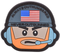 American Operator Bobble Head PVC Patch