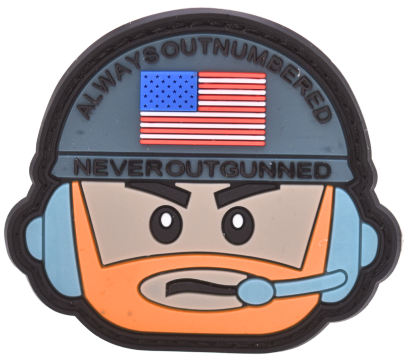 American Operator Bobble Head PVC Patch