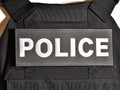 Reflective Plate Carrier Patch (3"x8") - POLICE