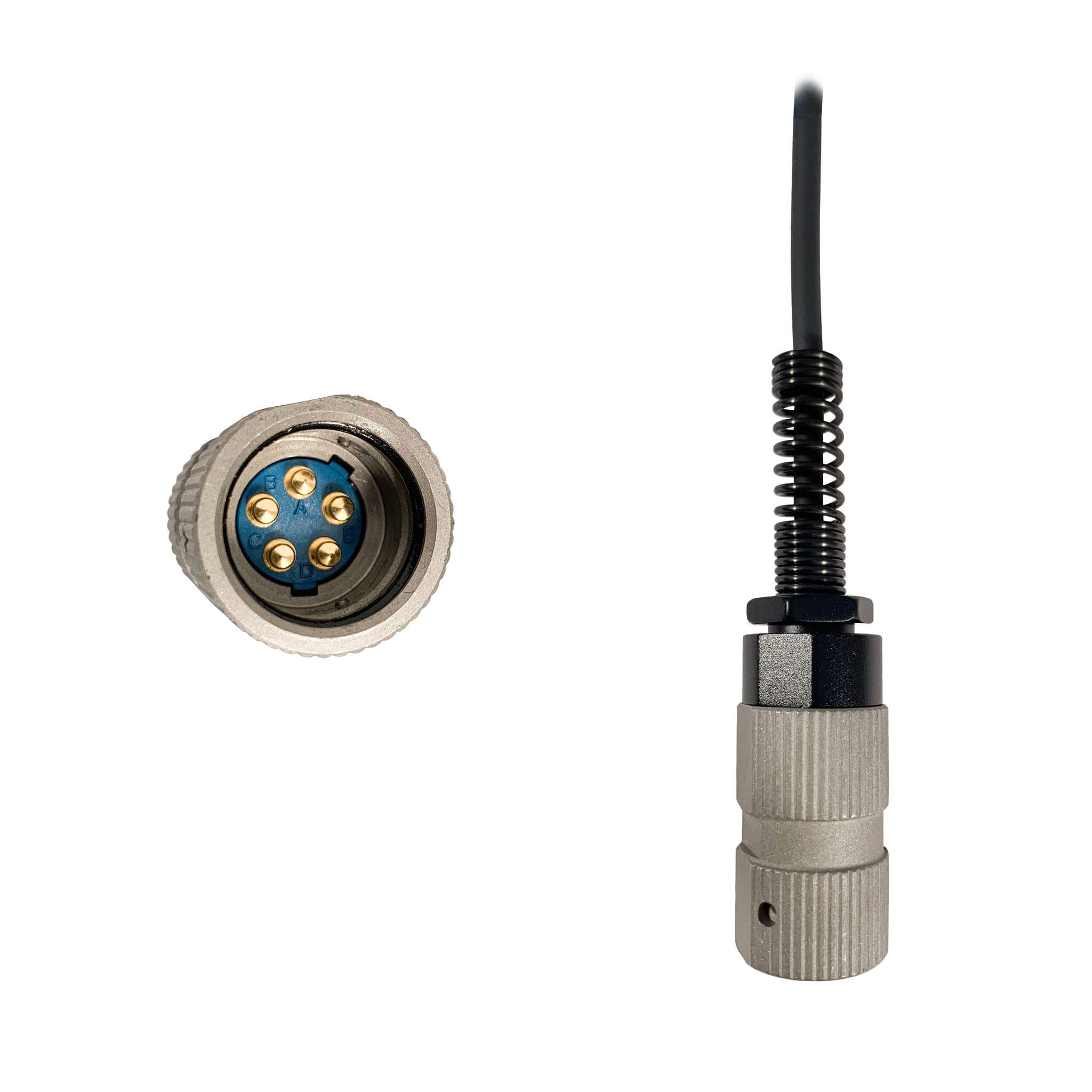Tactical Mic & Earpiece 2 Wire Kit - Fits: Harris, Thales, Tri, PRC, Falcon Series, MBITR Series, (NATO U229/U329 Connector)