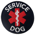 Service Dog - Round Embroidered Patch