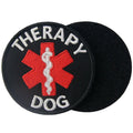 Therapy Dog - Round Embroidered Patch