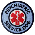 Psychiatric Service Dog - Round Embroidered Patch
