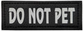 DO NOT PET Glow In The Dark - Leather Patch