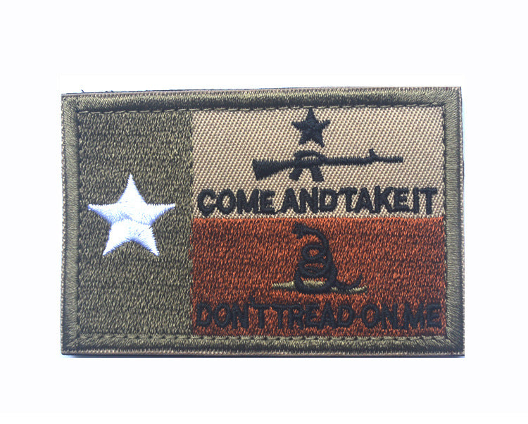 Texas Flag Come and Take It Don't Tread on Me - OCP - Embroidered Patch