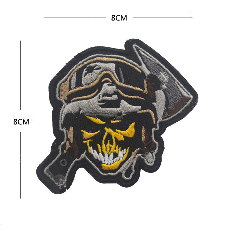 Tomahawk Skull Soldier - Embroidered Patch