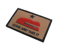 Come and Take It Red Stapler - Sublimation Patch